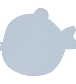 OYOY Dækkeserviet - Silikone Placemat - Little Finn - Ice Blue