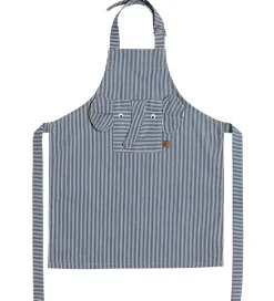 OYOY Forklæde - Denim - Elephant - Blå m. Striber