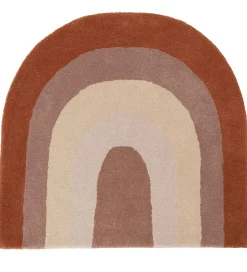 OYOY Gulvtæppe - 88x90 cm - Rainbow - Choko