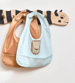 OYOY Hagesmække - 2-pak - Lobo Lion - Caramel/Ice Blue