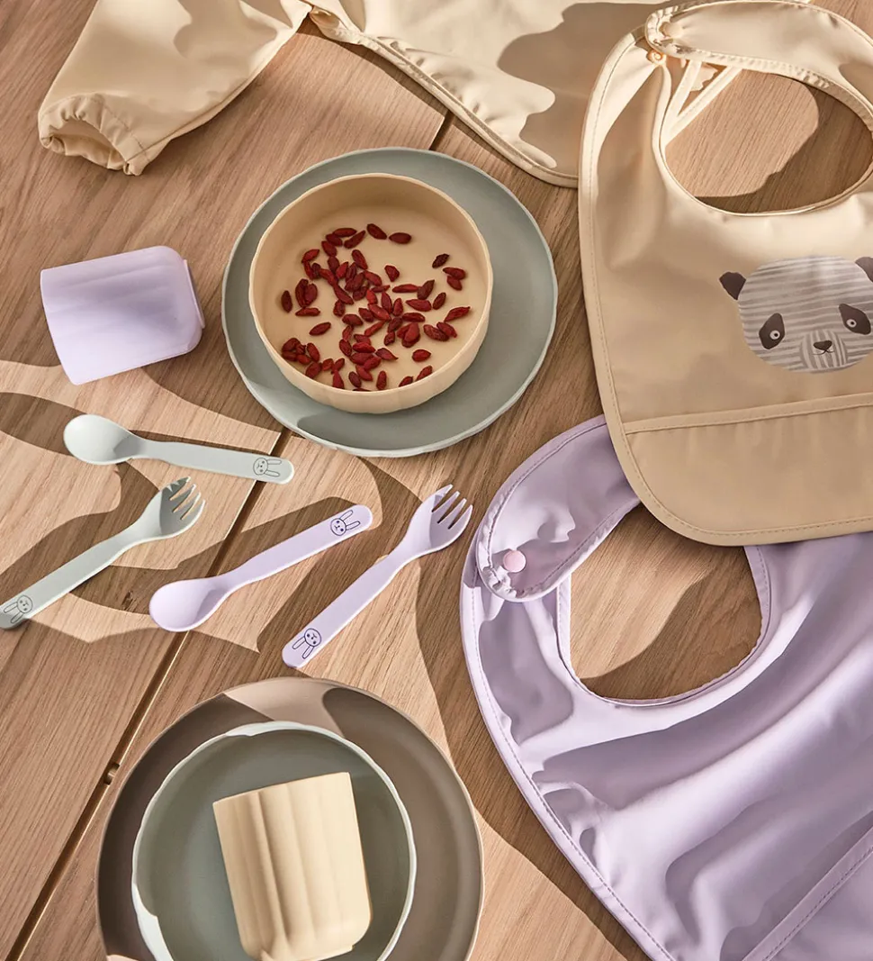 OYOY Hagesmække - 2-pak - Lun Lun Panda - Vanilla/Lavender