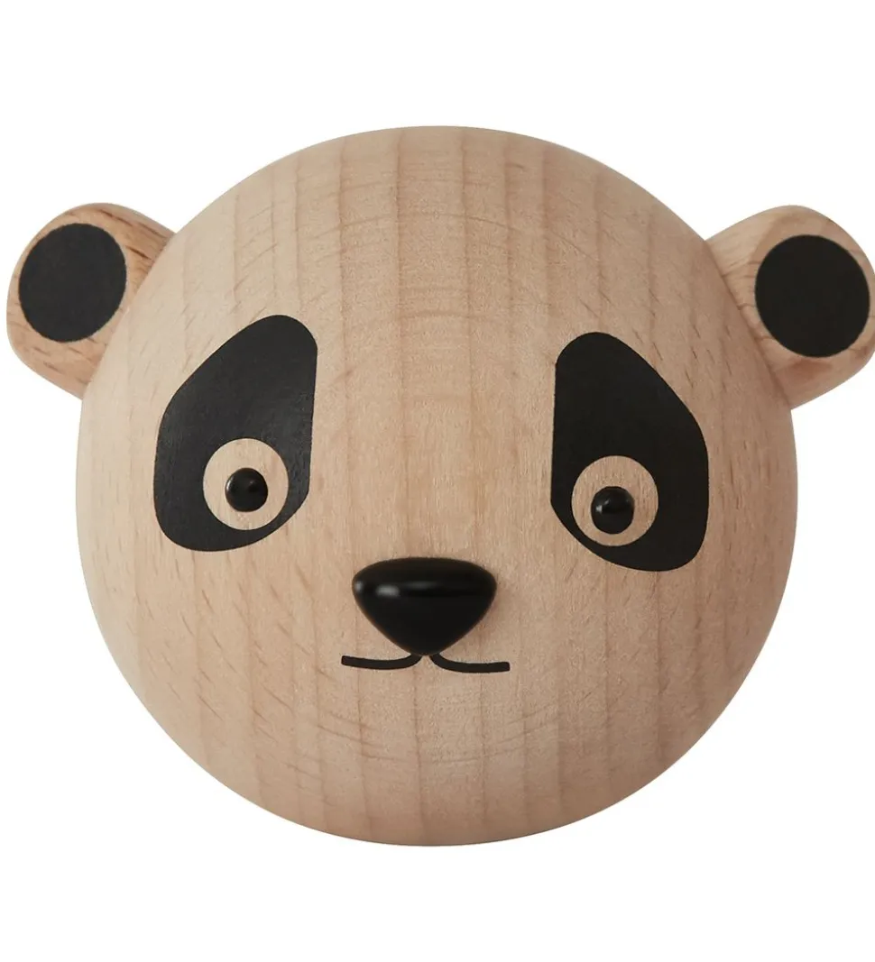 OYOY Knage - 4x4x4 cm - Mini - Panda - Natur