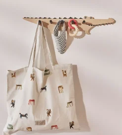 OYOY Knagerække - Træ - 60x7,5x12 cm - Krokodille - Nature