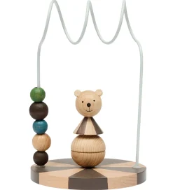 OYOY Kugleramme - Circus Bear - Nature/Dusty Blue