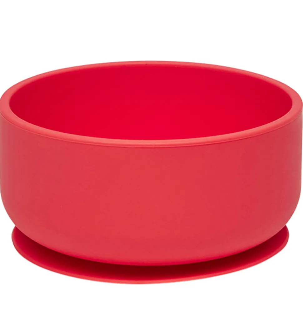 OYOY Skål - Enkei Suction - Silikone - Cherry Red