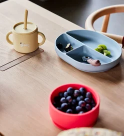 OYOY Skål - Enkei Suction - Silikone - Cherry Red