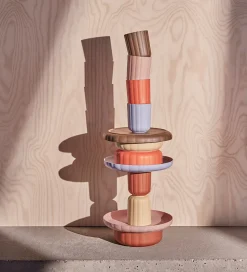 OYOY Spisesæt - Bioplast - 2 dele - Pullo - Caramel/Ice Blue