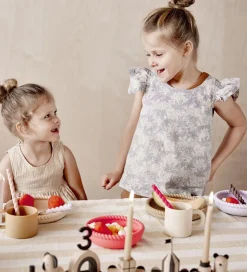 OYOY Spisesæt - Silikone - 2 dele - Mellow - Vanilla/Cherry Red