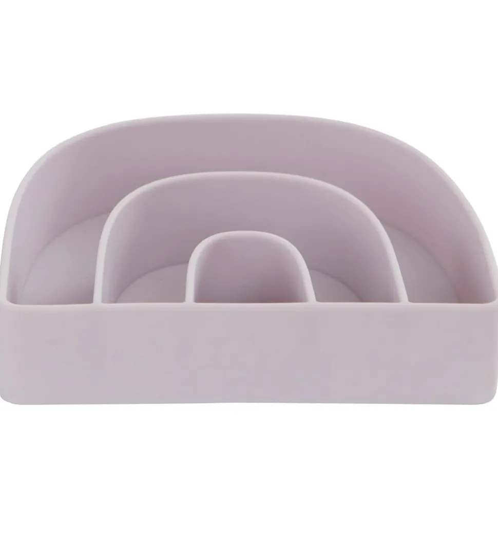 OYOY Tallerken & Skål - Silikone - Rainbow - Lavender/Caramel