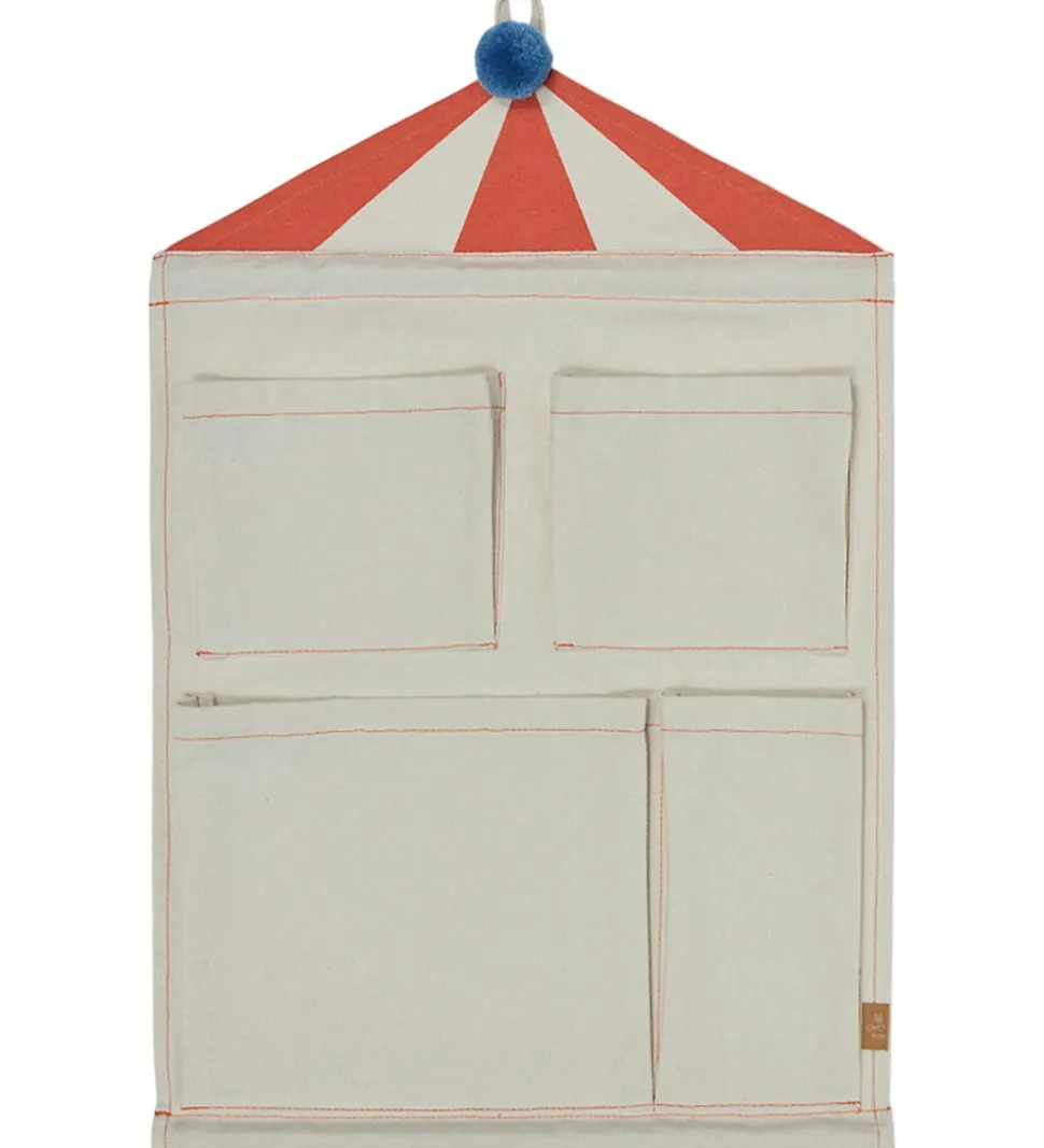 OYOY Vægopbevaring - Circus - Clay/Rød