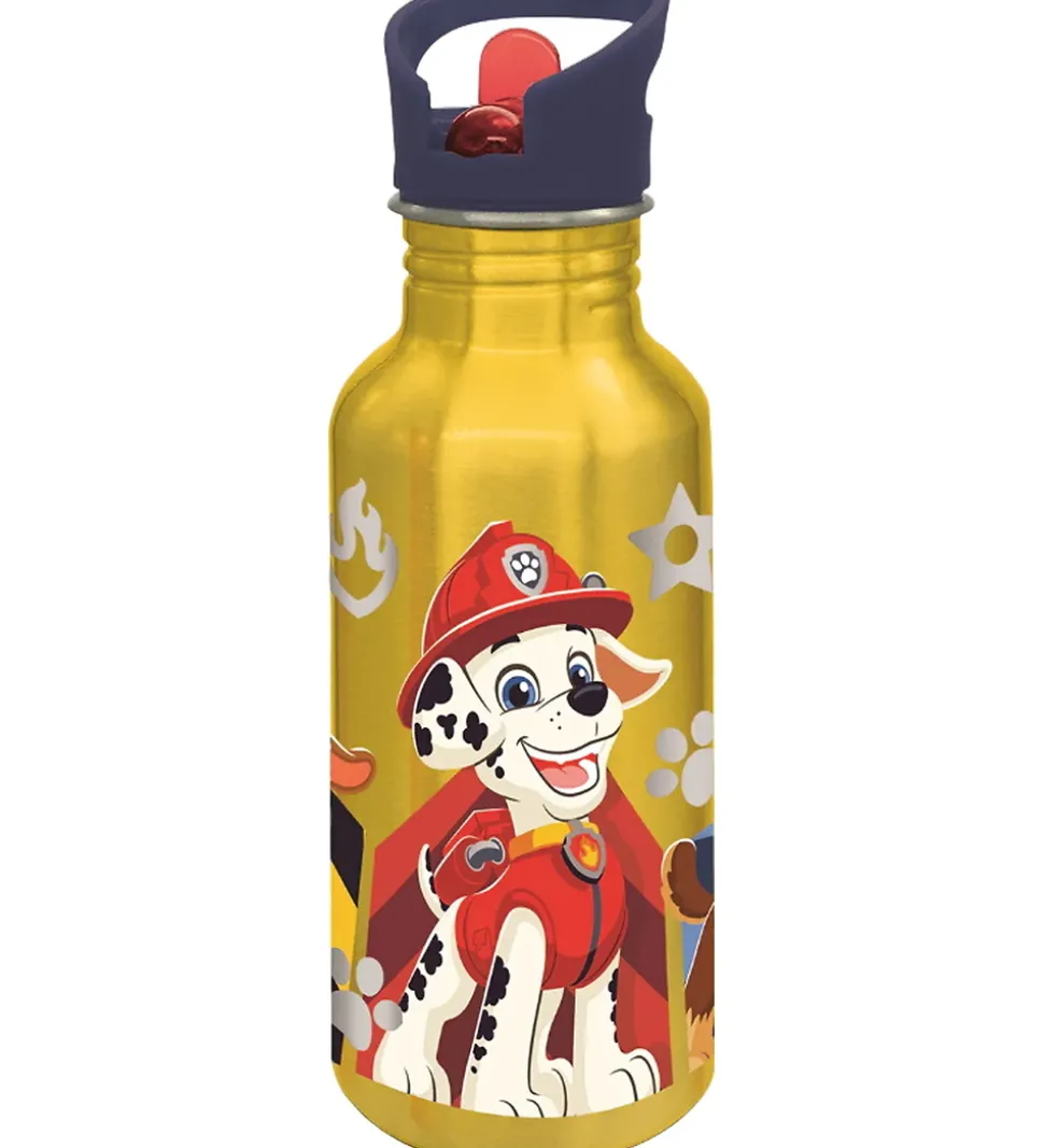 Paw Patrol Drikkedunk - 545 ml - Aluminum - Gul/Blå
