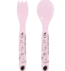 Petit Jour Paris Bestik - 2 stk. - Ske/Gaffel - Moomin - Pink