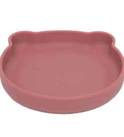 Petit Monkey Tallerken m. Sugekop - Silikone - Bear - Mahogany R