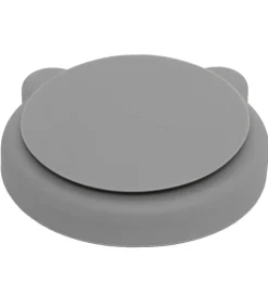 Petit Monkey Tallerken m. Sugekop - Silikone - Pewter Green