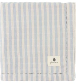 Pine Cone Babysvøb - 120x120 cm - Björk - Blue Blossom Stripe