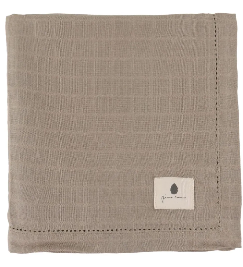 Pine Cone Babysvøb - 120x120 cm - Björk - Mushroom