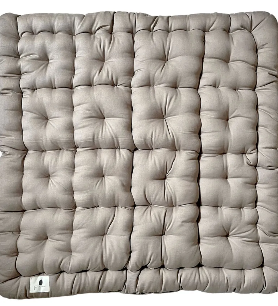 Pine Cone Legemadras - 80x80 cm - Kapok - Mushroom