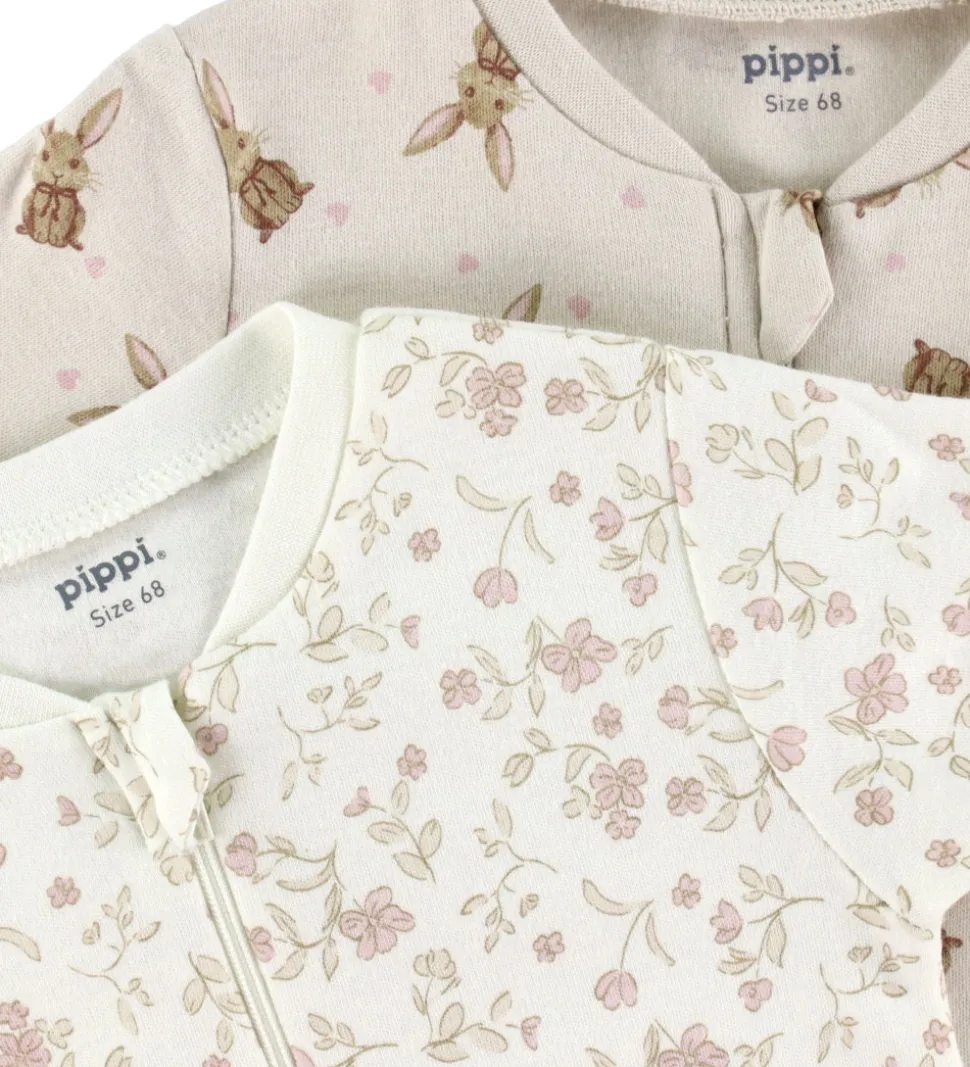 Pippi Baby Heldragter - Natdragter - 2-pak - Violet Ice