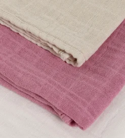 Pippi Stofbleer - Noos - 3-pak - Musselin - 65x65 - Mauve Orchid