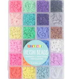 Playbox Perler - Heishi Perler I Opbevaringsæske - 3500 stk.