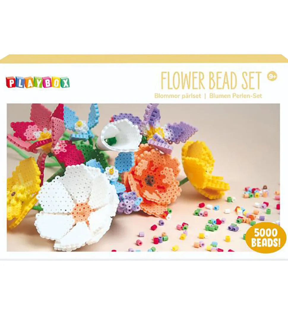 Playbox Perlesæt - 5000 stk. - Blomster