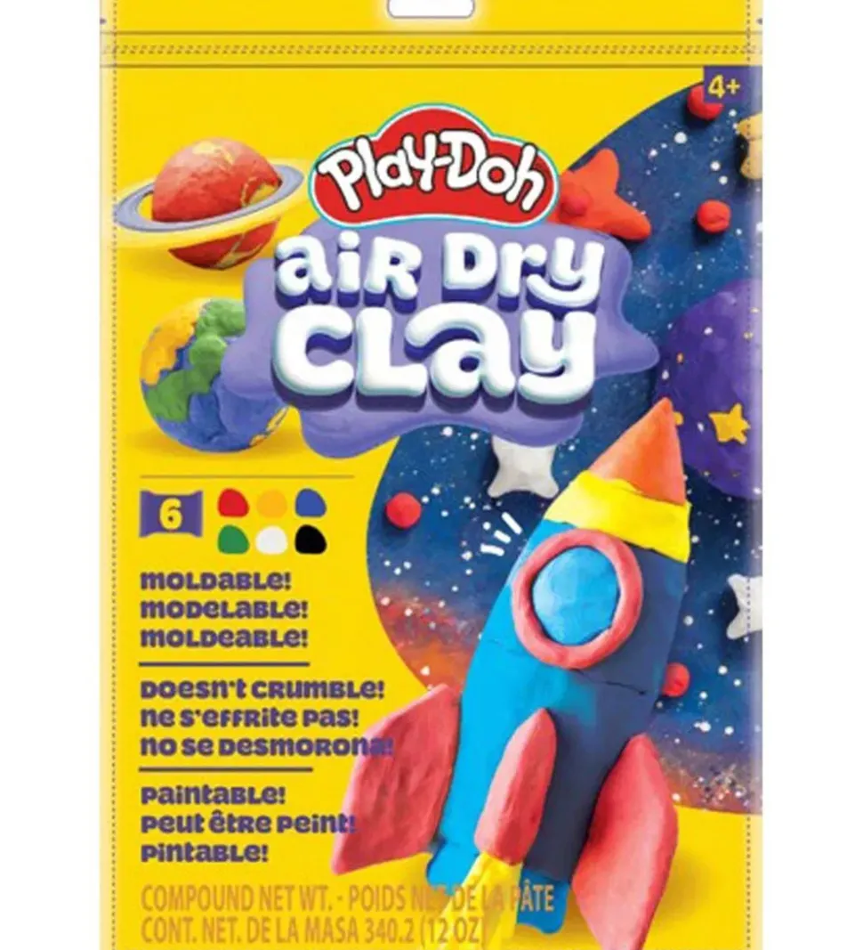 Play-Doh Modellervoks - Air Dry Clay - Multi Color Bag - 340g