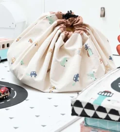 Play&Go Legetøjstæppe - Ø140 - Big Cars