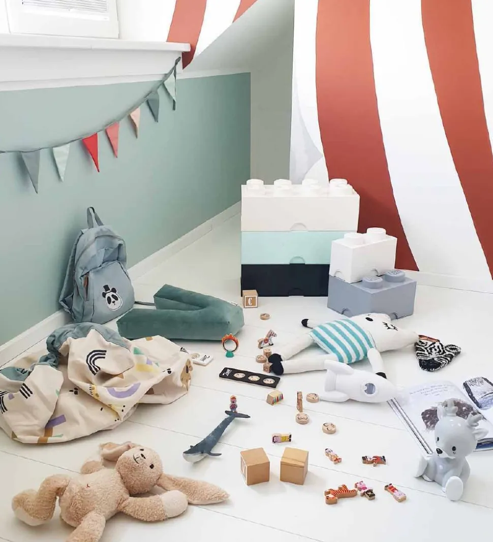 Play&Go Legetøjstæppe - Ø: 140 cm - Animal Alphabet