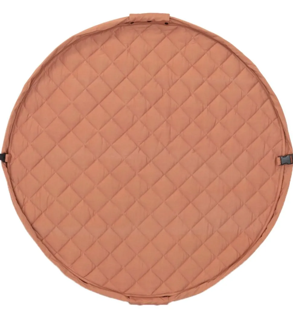 Play&Go Legetøjstæppe - Ø120 - Soft Organic - Tawny Brown