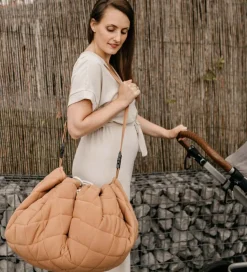 Play&Go Legetøjstæppe - Ø120 - Soft Organic - Tawny Brown