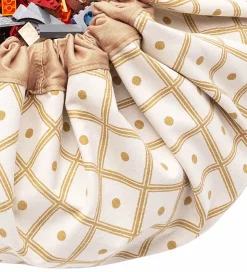 Play&Go Legetøjstæppe - Ø140 cm - Geo Mustard