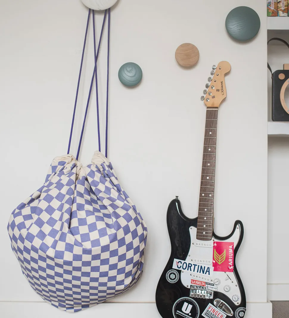 Play&Go Legetøjstæppe - Ø140 cm - Vichy Purple