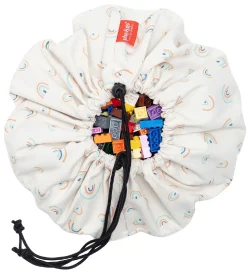 Play&Go Legetøjstæppe - Ø: 40cm - Mini Rainbows