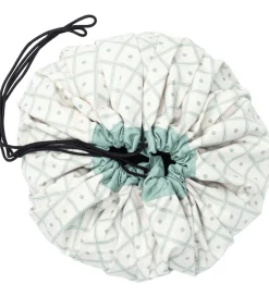 Play&Go Legetøjstæppe - Ø140 cm - Geo Green