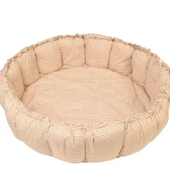 Play&Go Legetæppe - 3-i-1 - Ø130 cm - Bloom Stripes Brown