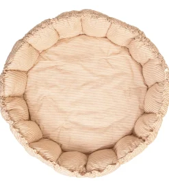 Play&Go Legetæppe - 3-i-1 - Ø130 cm - Bloom Stripes Brown