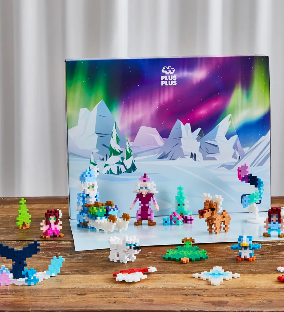 Plus-Plus Julekalender - 600 Dele - 24 Låger