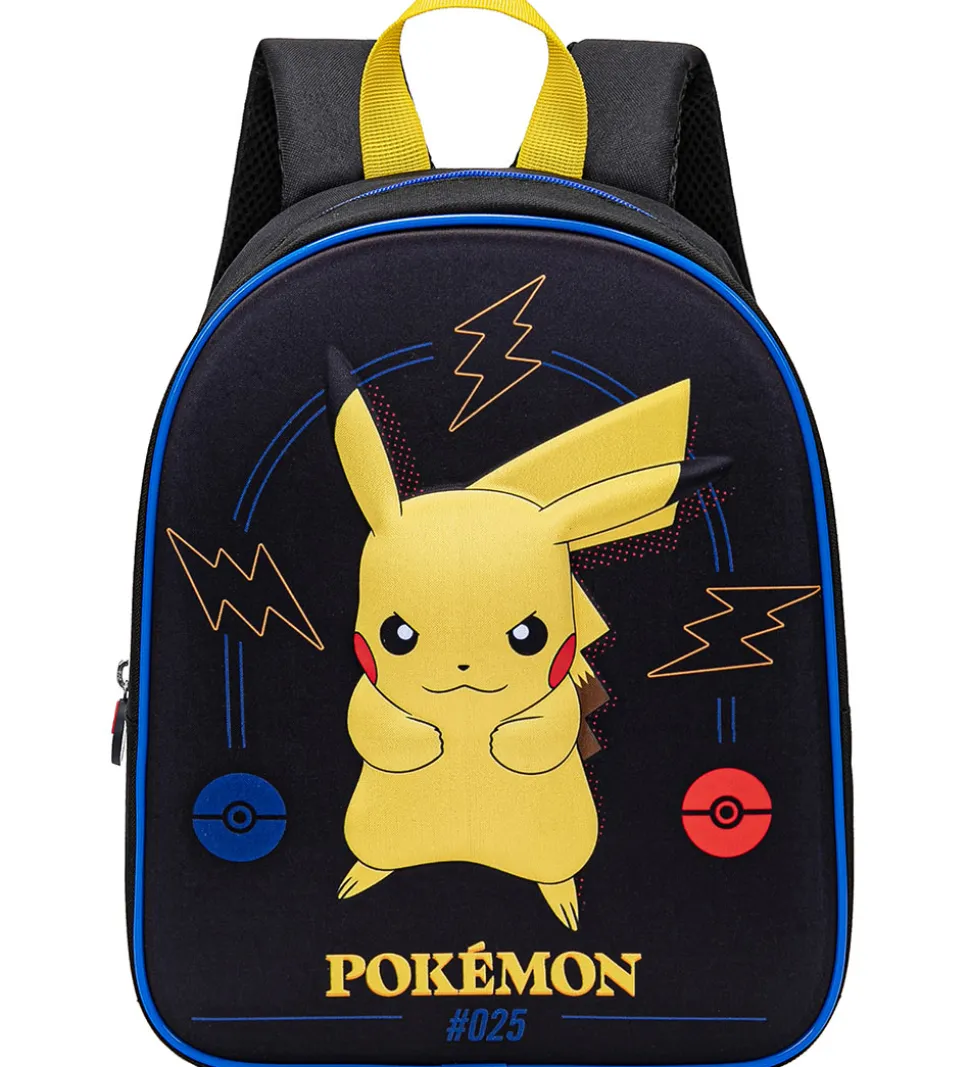 Pokémon Børnehavetaske - Sort m. Pikachu