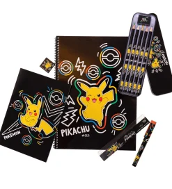 Pokémon Farvesæt - Bumper Pack - Sort m. Pikachu
