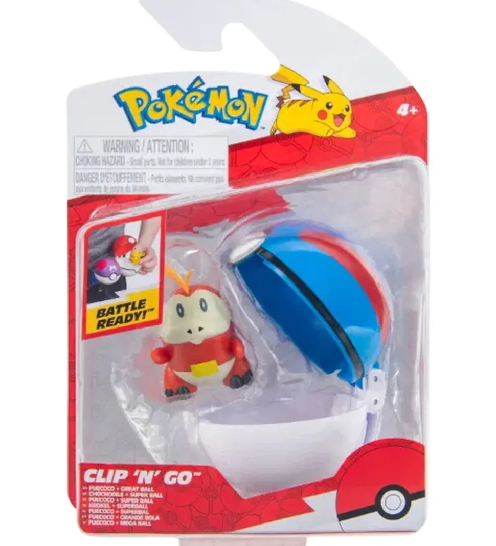 Pokémon Figur - Clip 'N' GO - Fuecoco m. Great Ball