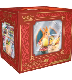 Pokémon Samlekort m. Figur - Super Premium Box - Charizard Ex