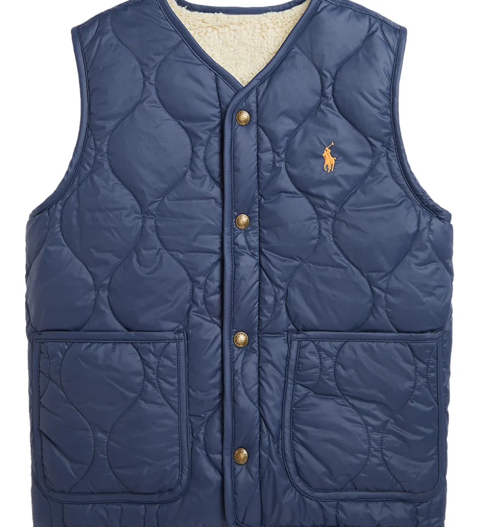 Polo Ralph Lauren Dunvest m. Fleece - Vendbar - Navy/Beige