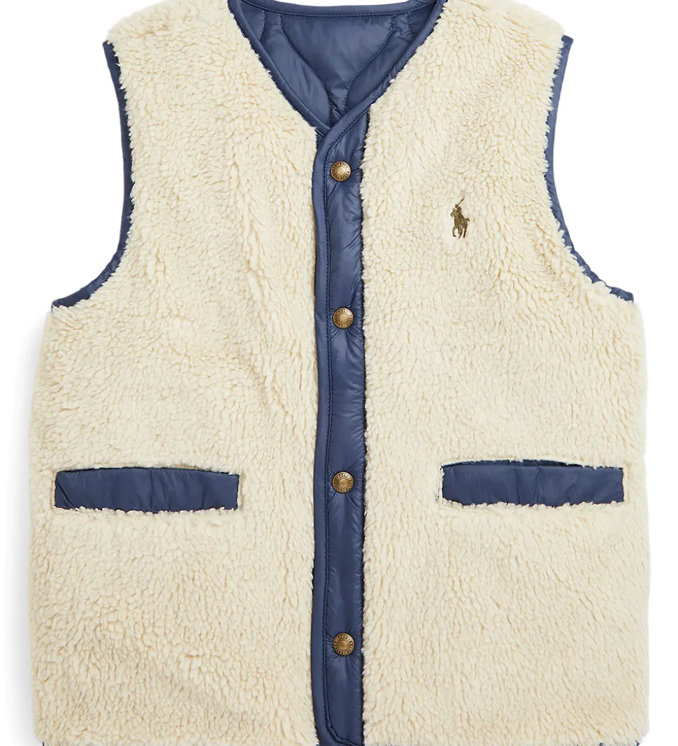 Polo Ralph Lauren Dunvest m. Fleece - Vendbar - Navy/Beige