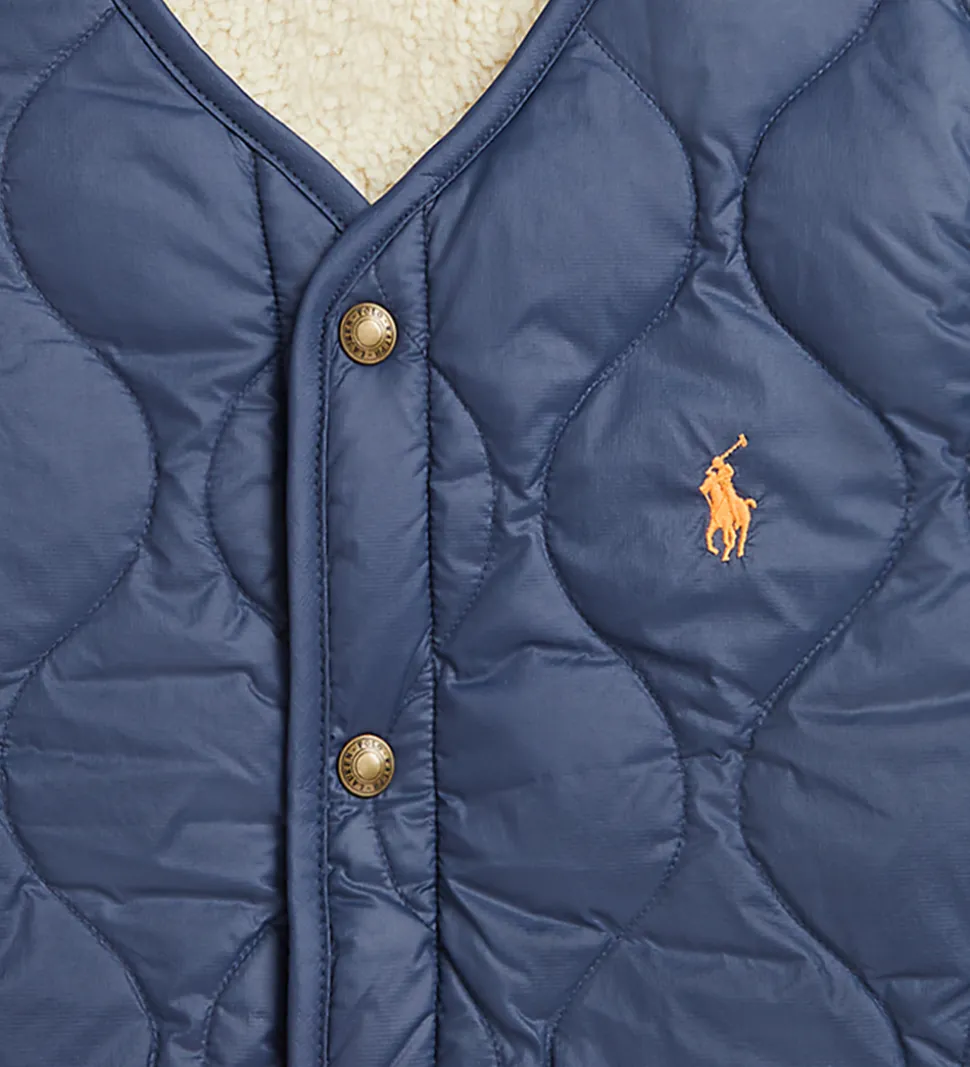 Polo Ralph Lauren Dunvest m. Fleece - Vendbar - Navy/Beige