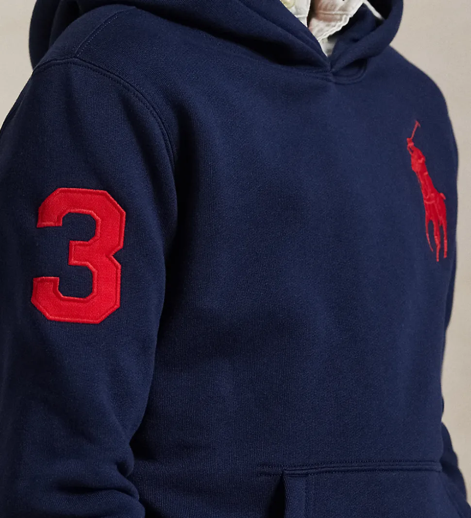 Polo Ralph Lauren Hættetrøje - Refined Navy m. Rød