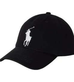 Polo Ralph Lauren Kasket - Sort m. Hvid
