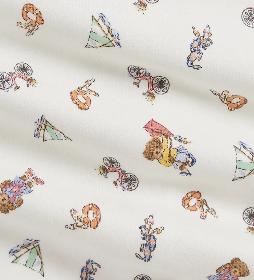 Polo Ralph Lauren Sommerdragt - Hvid m. Sommerprint