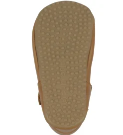 Pom Pom Ballerina Hjemmesko - T-Bar - Camel