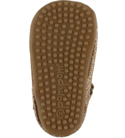 Pom Pom Ballerina Hjemmesko - Beginners Heart - Gold Glitter