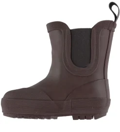 Pom Pom Gummistøver m. For - Ankel - Chocolate